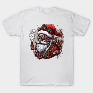 Geared Up Steampunk Santa Claus T-Shirt